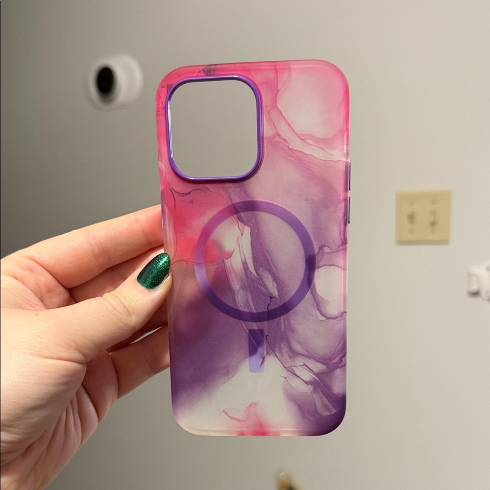 OtterBox Pink and Purple Swirl Phone Case